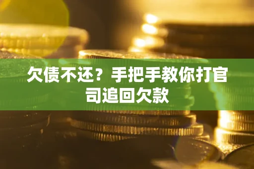 北京欠债不还？手把手教你打官司追回欠款