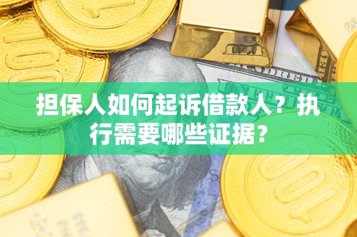 北京担保人如何起诉借款人？执行需要哪些证据？
