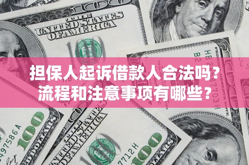 北京担保人起诉借款人合法吗？流程和注意事项有哪些？