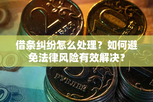 北京借条纠纷怎么处理？如何避免法律风险有效解决？