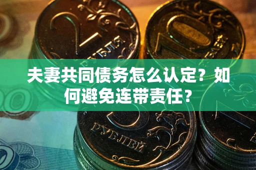 北京夫妻共同债务怎么认定？如何避免连带责任？