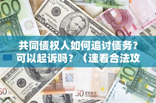 北京共同债权人如何追讨债务？可以起诉吗？（速看合法攻略）