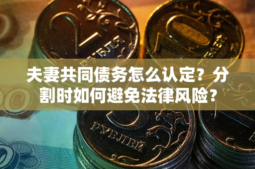 北京夫妻共同债务怎么认定？分割时如何避免法律风险？
